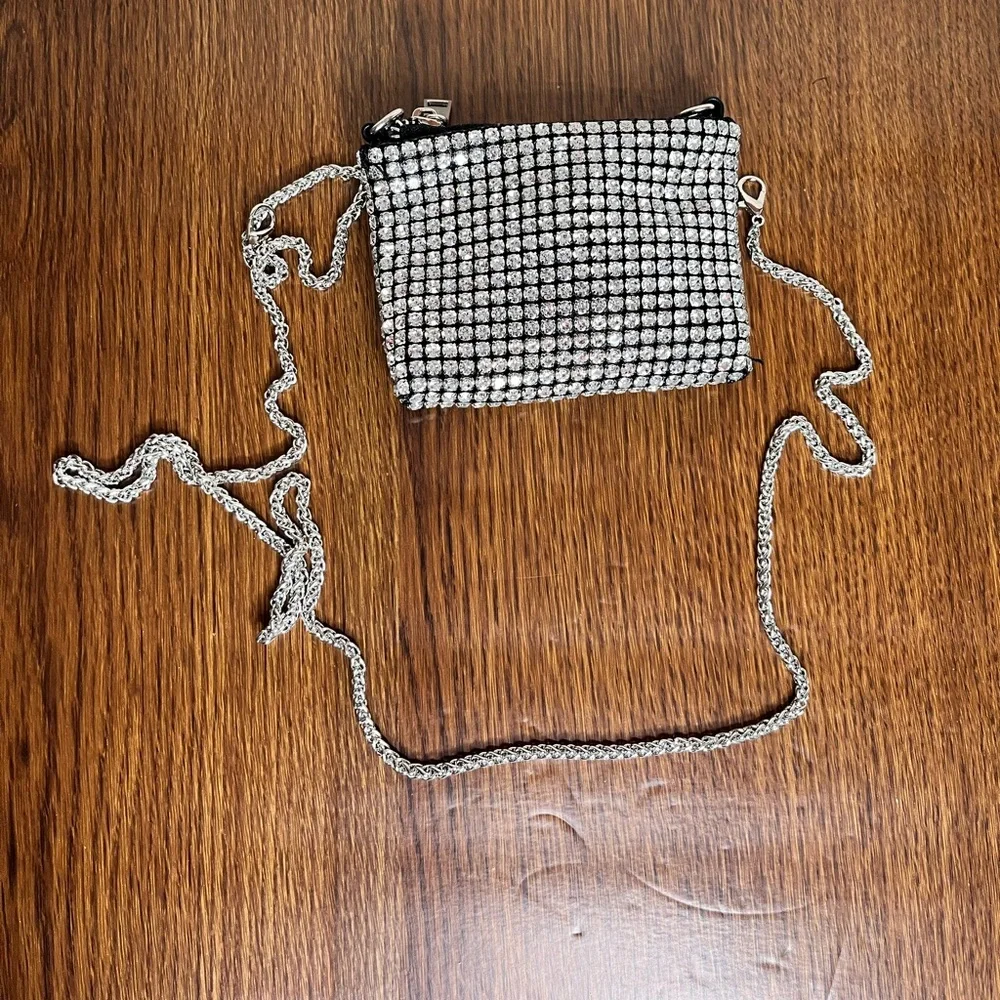 Mini Rhinestone Card Crossbody - Picture 1 of 3
